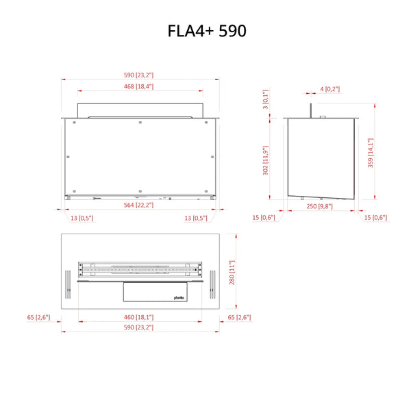 FLA4+ 590 - Queimador de Bioetanol Automático