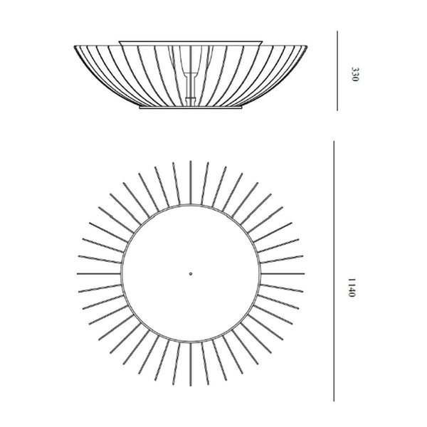 Cosmo Fire Pit - Sort Metallic