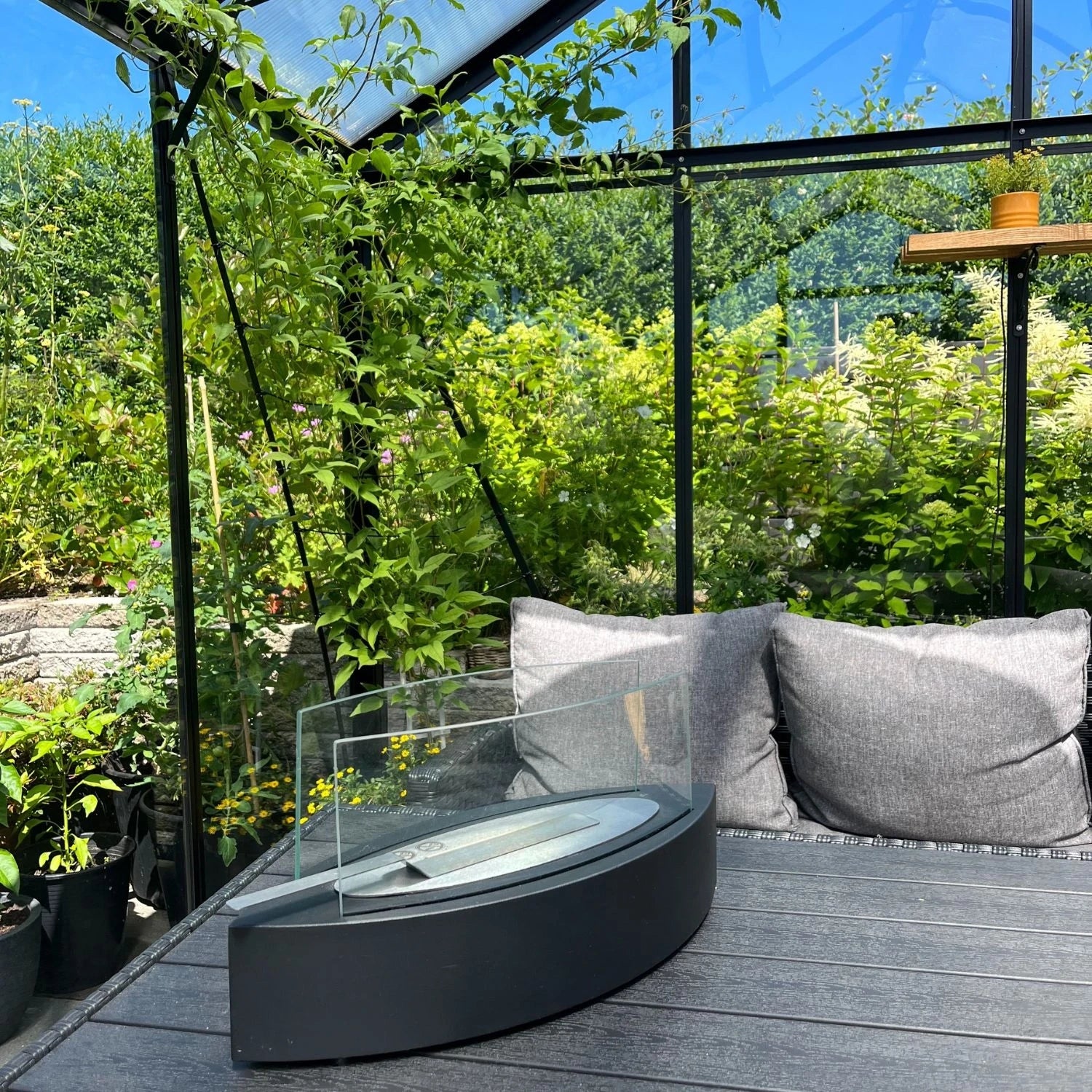 Cheminée de Table Ovale - Noir