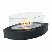 Cheminée de Table Ovale - Noir