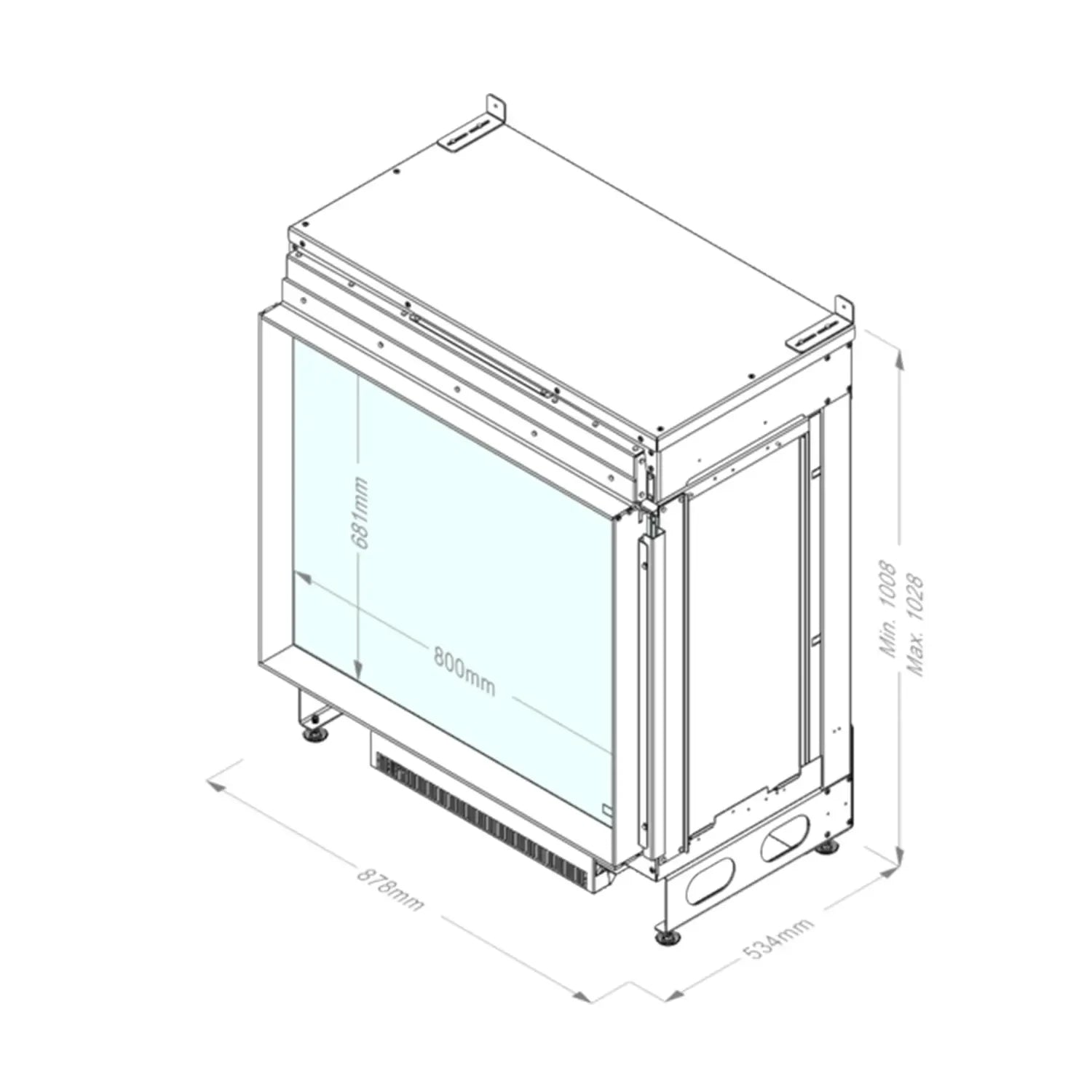 Faber e-MatriX Mood 800-650 I Water Vapour Fireplace