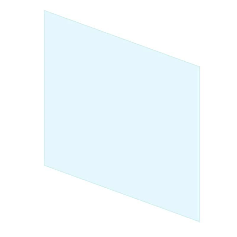 Komplettes Glas auf einer Seite 800 mm
