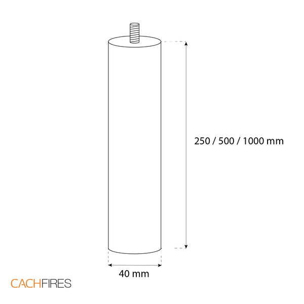 Stropná tyč 100 cm – oceľ
