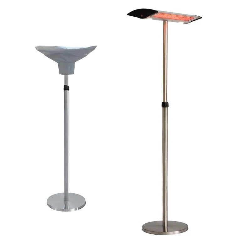 Terrassevarmer – 1000/2000W – Sølv