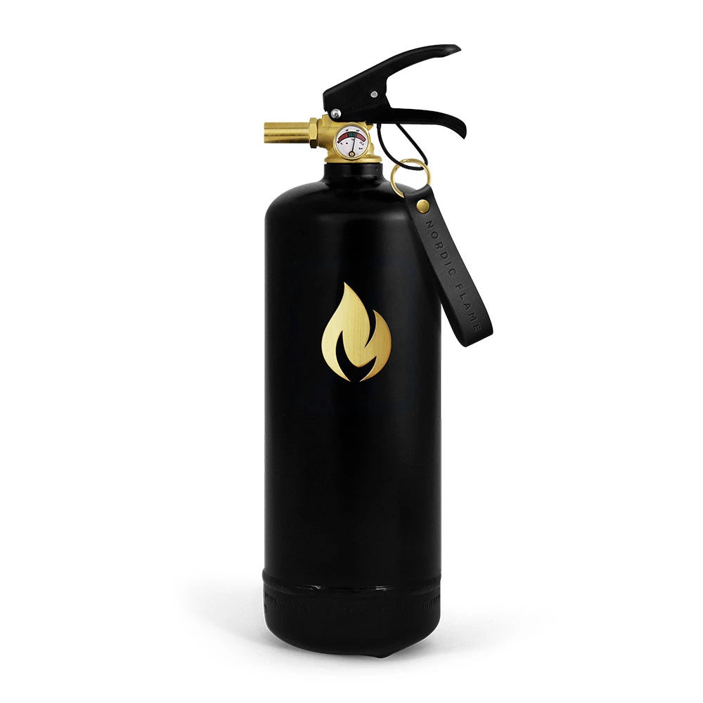 Extincteur Blanc 2 kg - Logo Doré