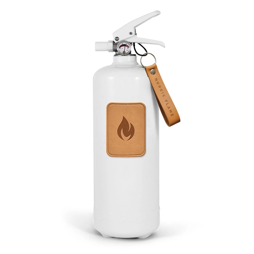Extincteur Blanc 2 kg - Cuir clair