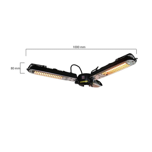 Terrasverwarmer parasolmodel 650/ 1300/ 2000 W