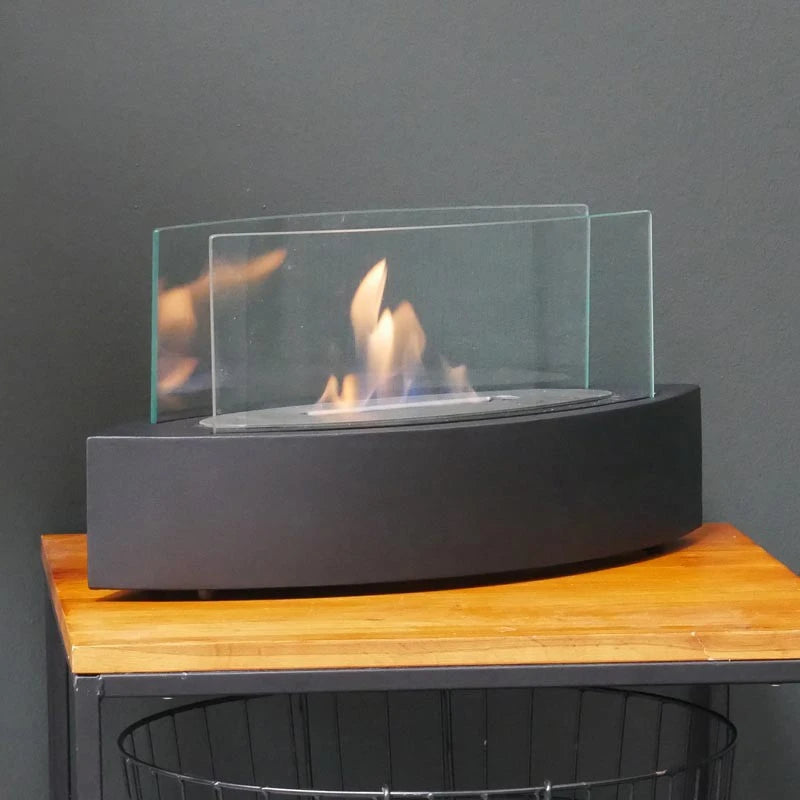 Cheminée de Table Ovale - Noir