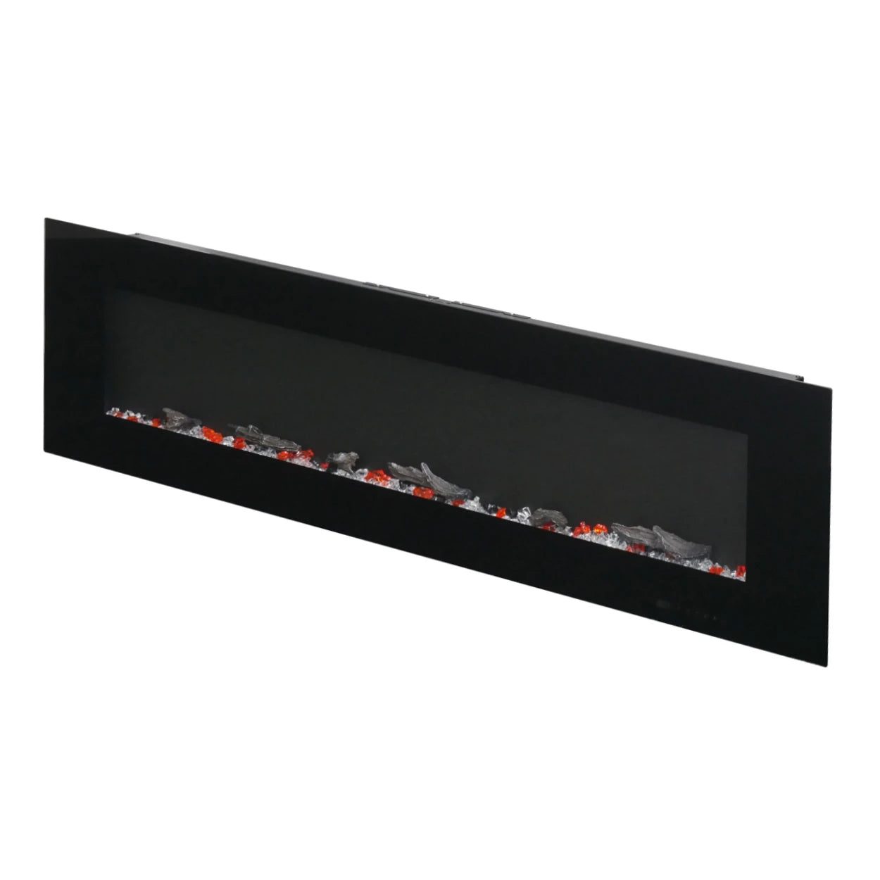 Azurite elektrický krb - černý - 213 cm
