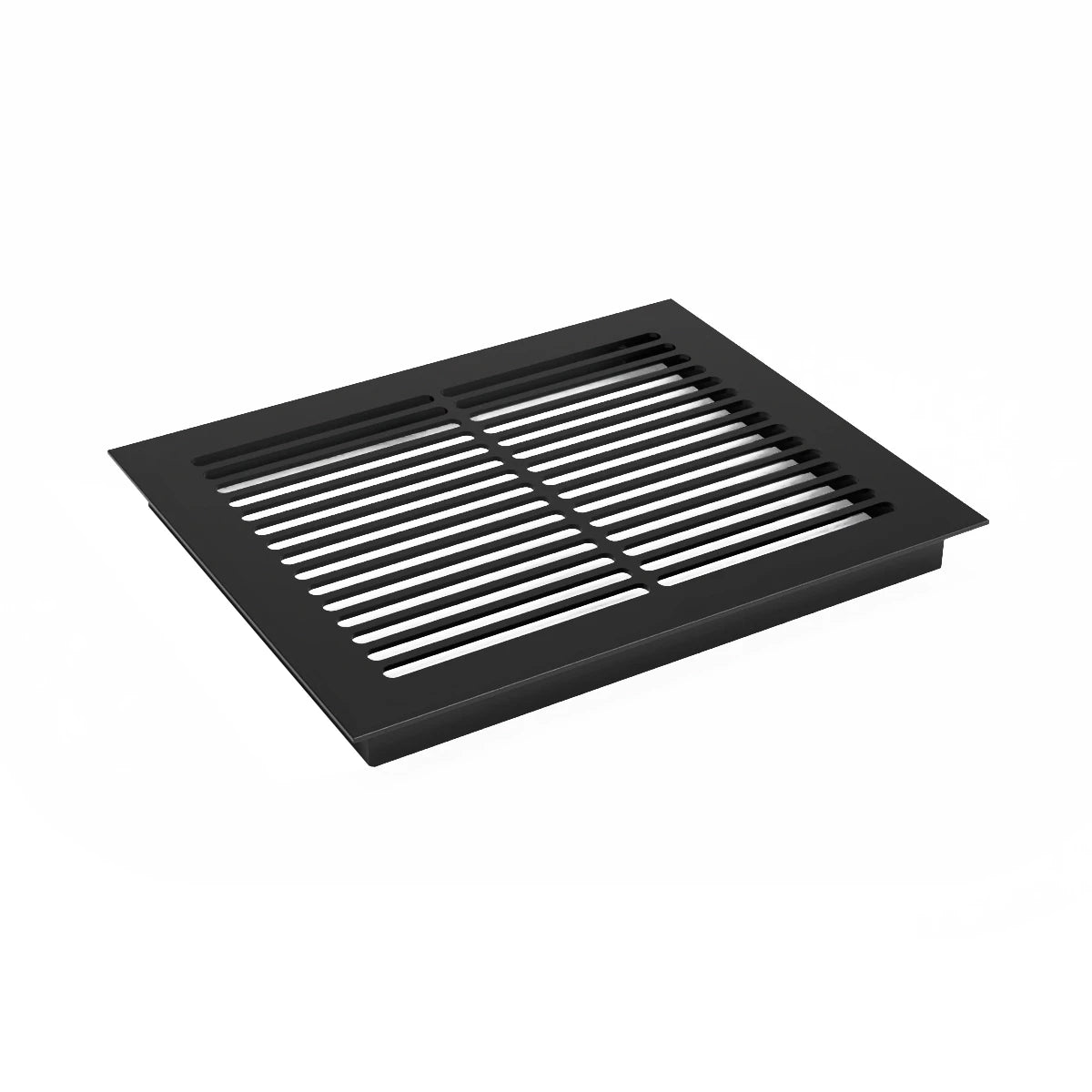 Grille de ventilation noire - 25 x 20,5 cm -  210 cm²