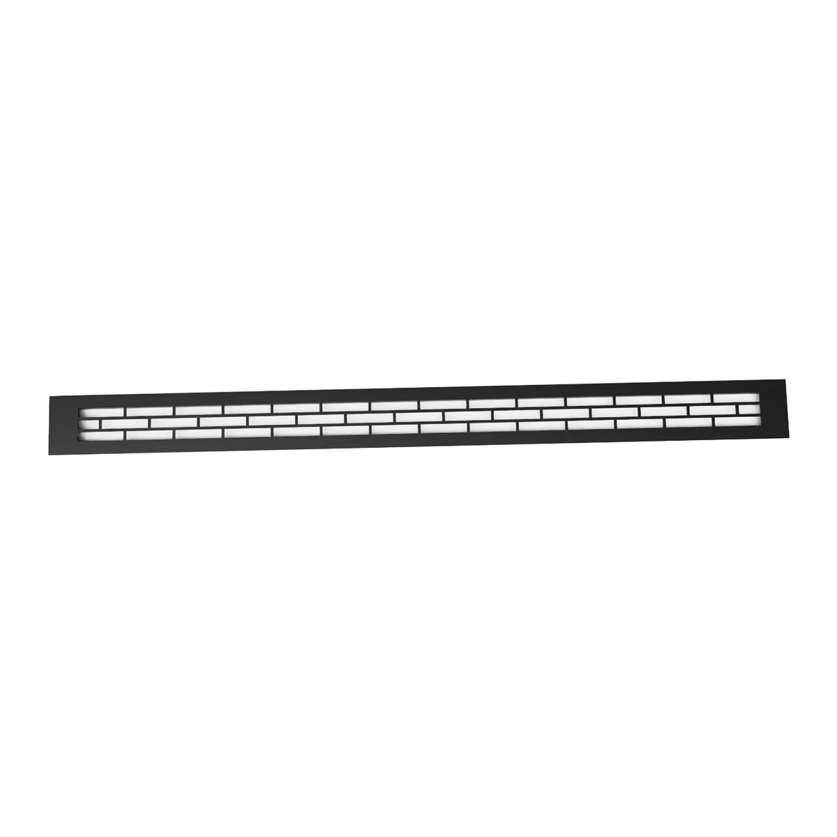 Grille de Ventilation Noire 80x6,5 cm - 210cm²